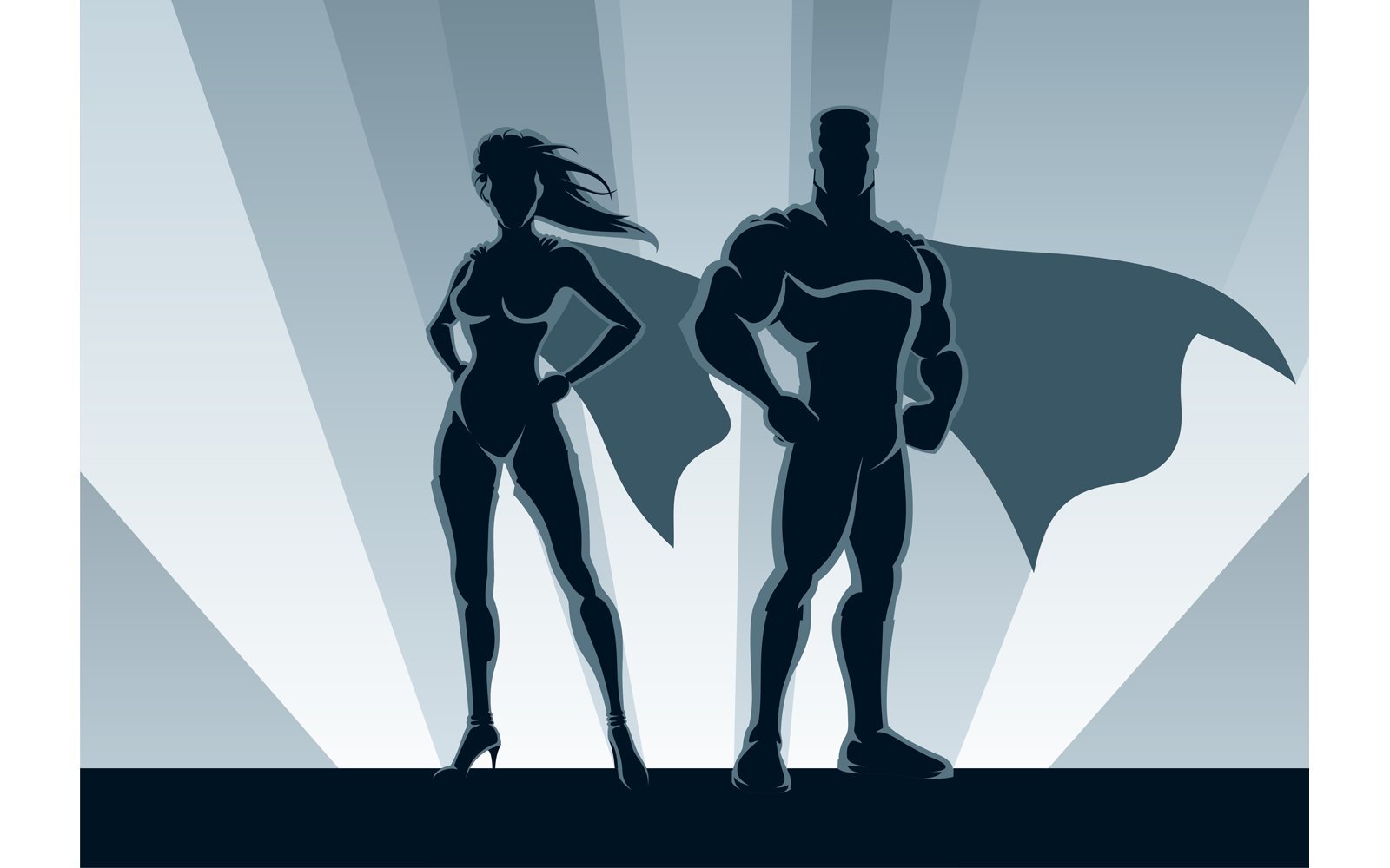 Kit Graphique #152600 Superhomme Superhrosine Web Design - Logo template Preview