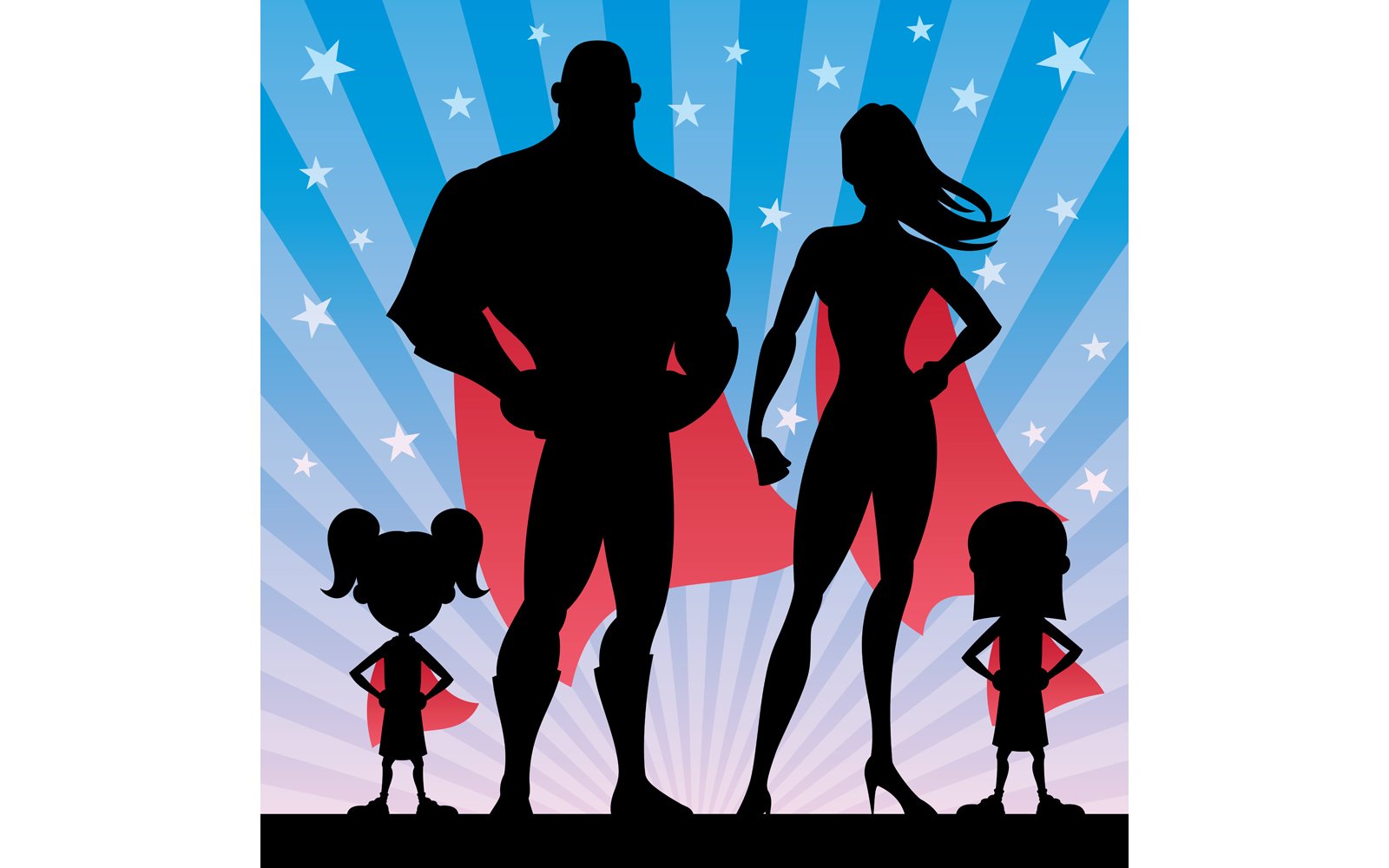 Kit Graphique #152632 Superhero Family Divers Modles Web - Logo template Preview