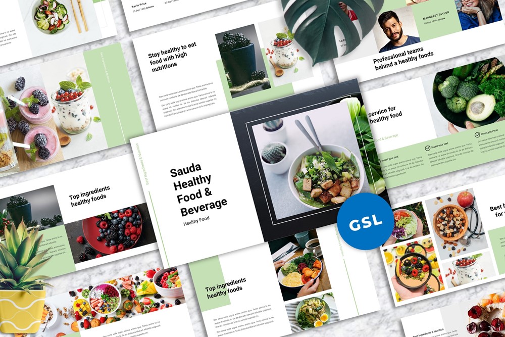 "Sauda- Food & Beverages Google Slides" Google Slides №152650