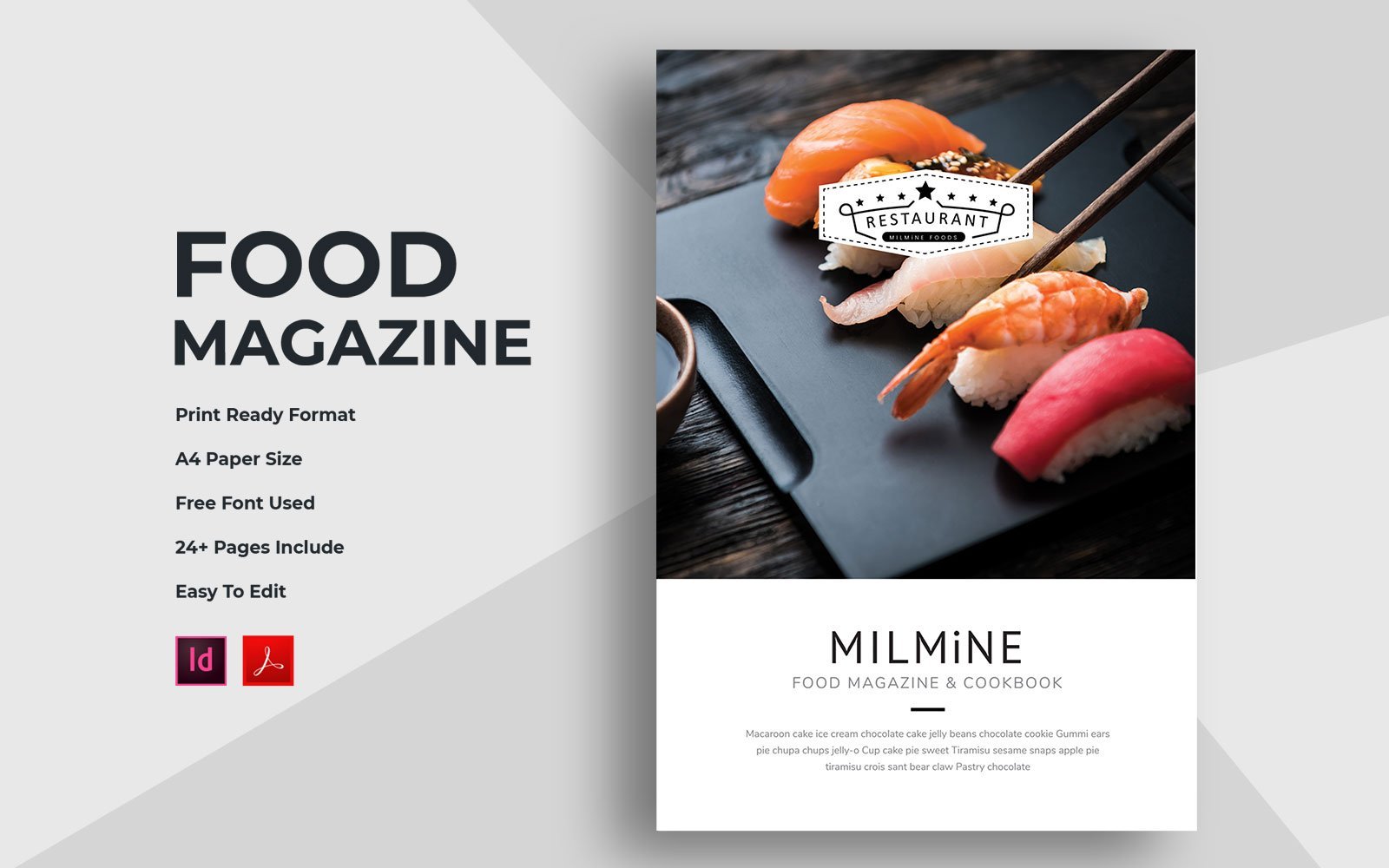 Kit Graphique #152789 Food Magazine Divers Modles Web - Logo template Preview