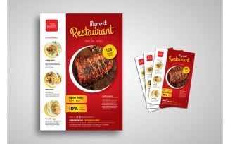 Flyer Restaurant Food - Corporate Identity Template