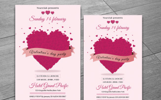 Valentines Day Party Flyer - Corporate Identity Template