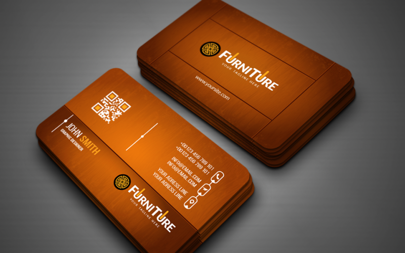 Wood Business Card Corporate Identity