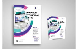 Flyer Innovation Technology - Corporate Identity Template