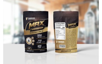 Packaging Max Gainmass - Corporate Identity Template