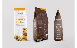 Packaging Rice Brown - Corporate Identity Template