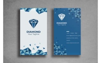 Business Card Diamond - Corporate Identity Template