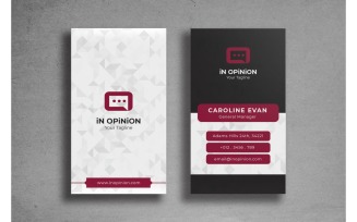 Business Card In Opinion - Corporate Identity Template