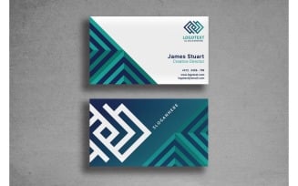 Business Card James Stuart - Corporate Identity Template
