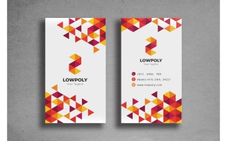 Business Card Lowpoly - Corporate Identity Template