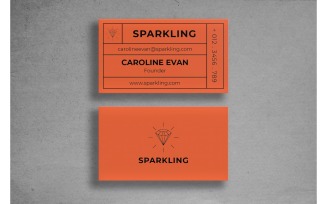 Business Card Sparkling - Corporate Identity Template