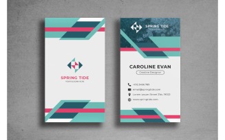 Business Card Spring Tide - Corporate Identity Template