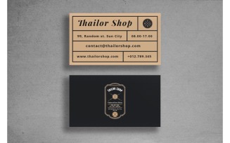 Business Card Tailor Shop - Corporate Identity Template