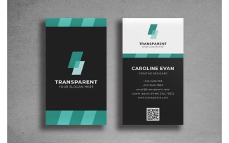 Business Card Transparent - Corporate Identity Template
