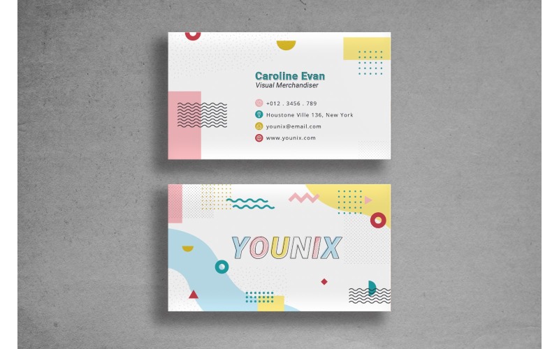 Business Card Younix - Corporate Identity Template
