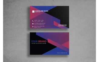Business Card Blue Purpel - Corporate Identity Template