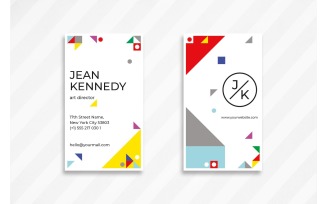 Business Card Jean Kennedy - Corporate Identity Template