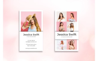 Business Card Jessica Swift - Corporate Identity Template