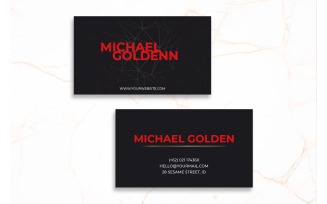 Business Card Michael Goldenn - Corporate Identity Template