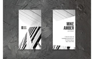 Business Card Mike Amber - Corporate Identity Template