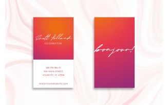 Business Card Scott Holland - Corporate Identity Template