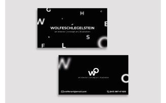 Business Card Wolfeschlefelstein - Corporate Identity Template