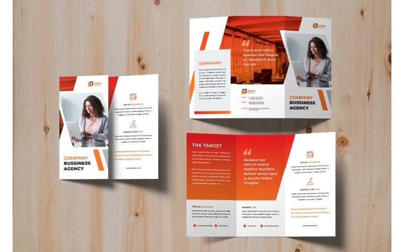Trifold Company Business Agency - Corporate Identity Template