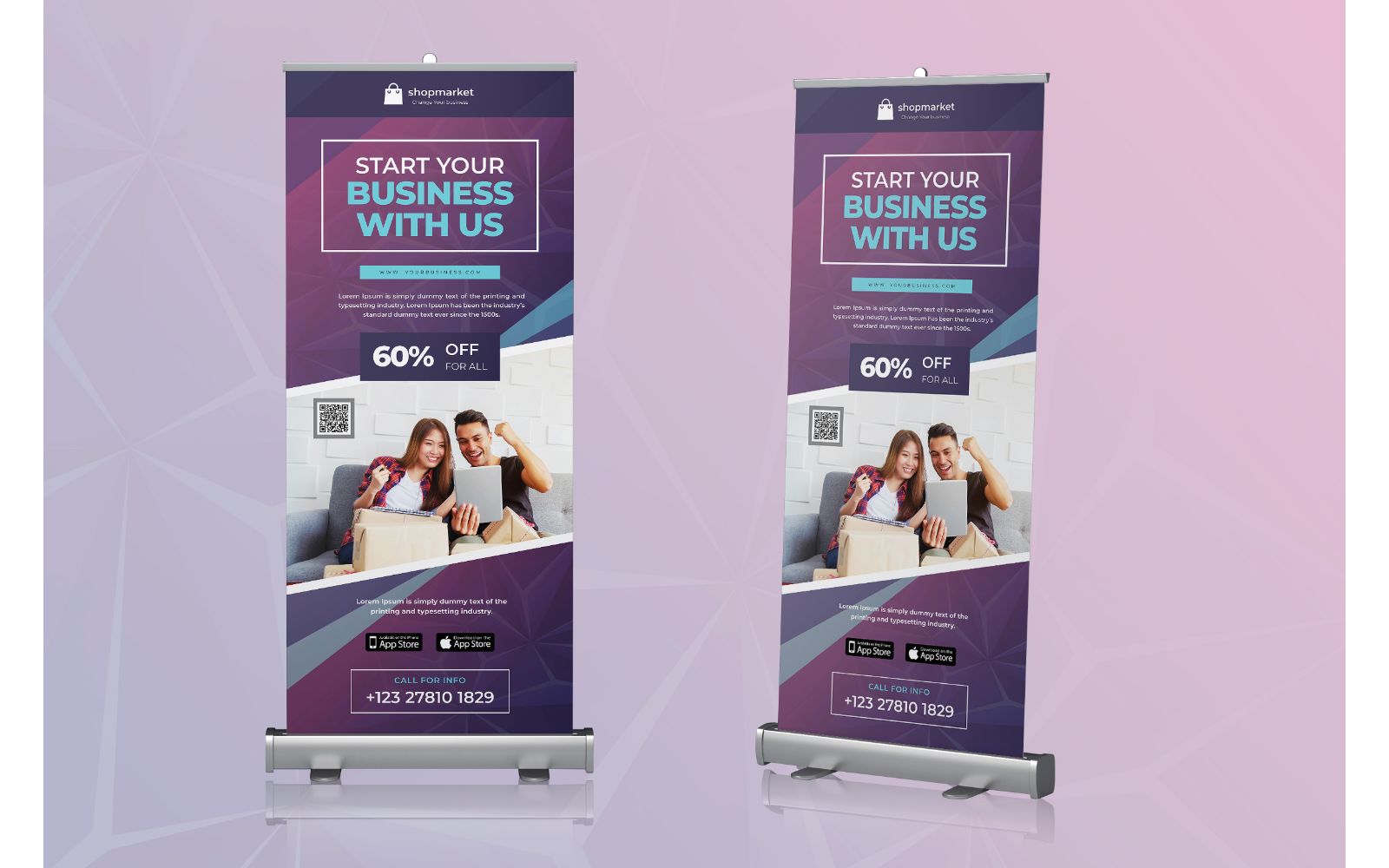 Template #153214 Signage Xbanner Webdesign Template - Logo template Preview