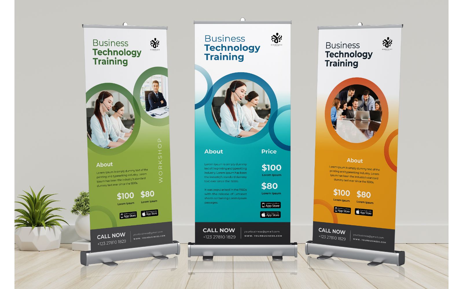 Template #153218 Signage Xbanner Webdesign Template - Logo template Preview