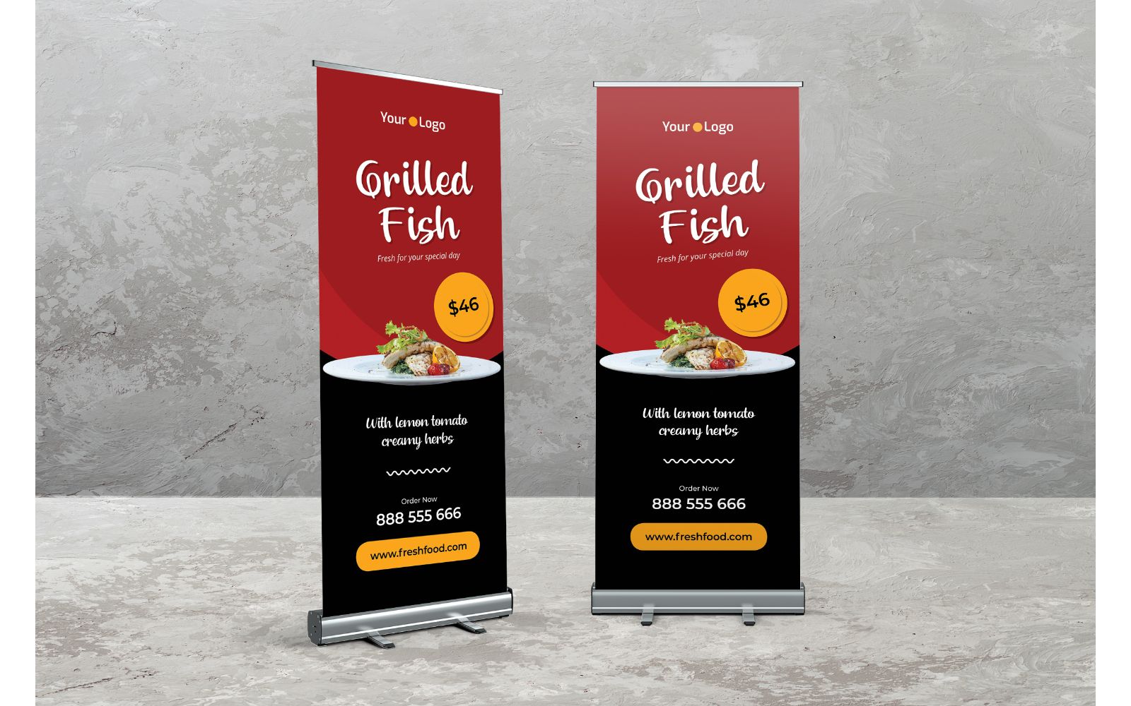 Template #153240 Signage Xbanner Webdesign Template - Logo template Preview