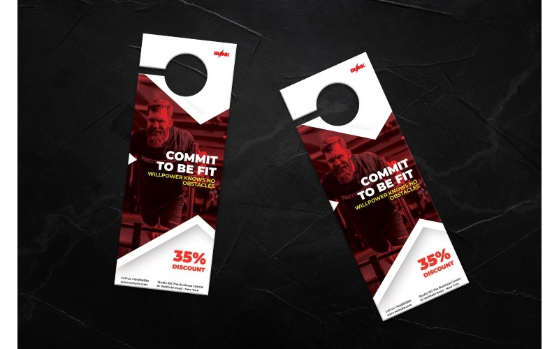Door Hanger Blink - Corporate Identity Template