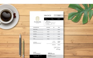 Invoice Flowers - Corporate Identity Template