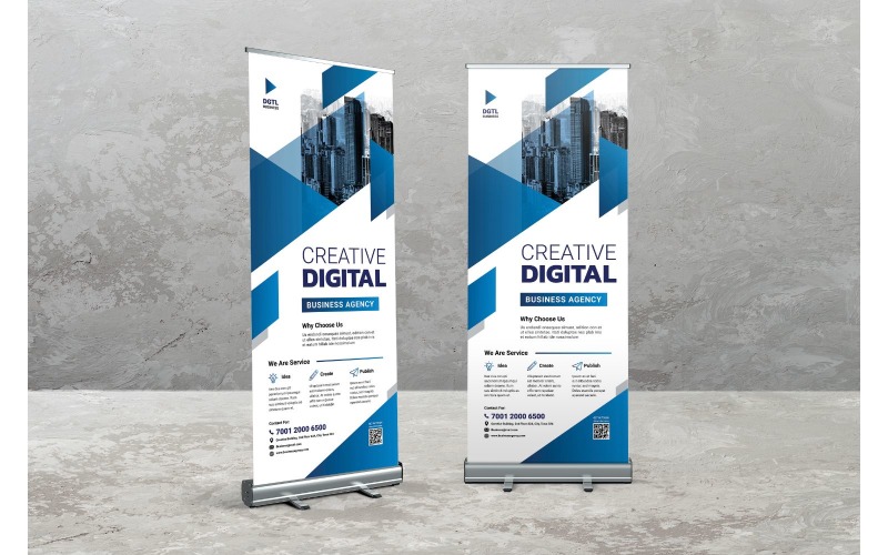 Roll Banner Building Creative Digital - Corporate Identity Template