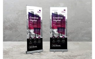 Roll Banner Creative Digital - Corporate Identity Template