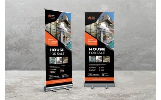 Roll Banner House For Sale - Corporate Identity Template