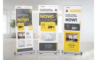 Roll Banner It's Time to Have a Comfortable Home - Corporate Identity Template