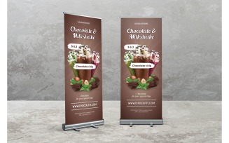 Roll Banner Milkshake & Chocolate - Corporate Identity Template
