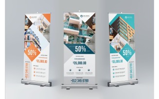 Roll Banner Real Estate - Corporate Identity Template