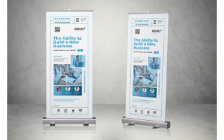 Roll Banner The Ability to Build a New Business - Corporate Identity Template