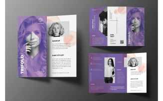 Trifold Hair Stylist - Corporate Identity Template