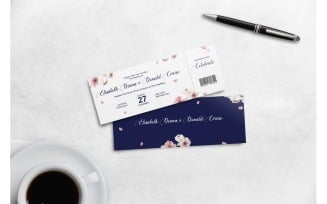 Boarding Pass Flower of Paradise - Corporate Identity Template