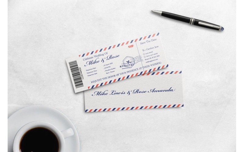 Boarding Pass Mail - Corporate Identity Template