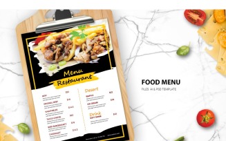 Food Menu Kebab - Corporate Identity Template