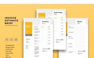 Invoice Yellow - Corporate Identity Template