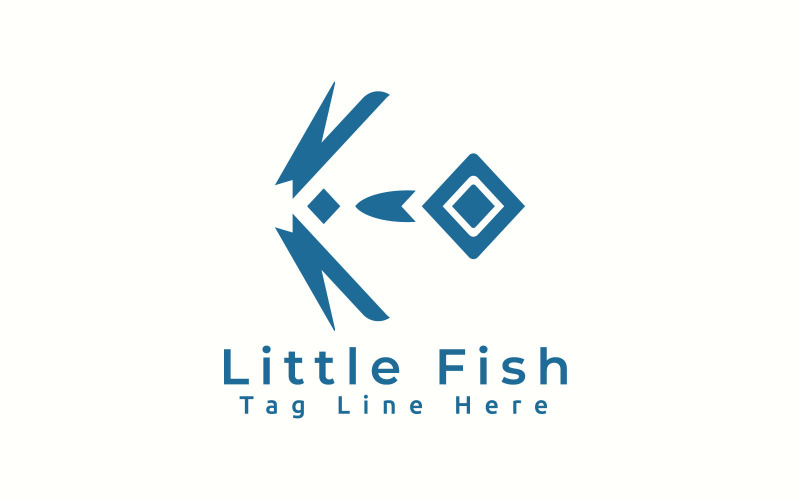 Little Fish Logo Template
