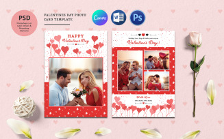 Valentines Day Photo Greeting Card - Psd, Word and Canva