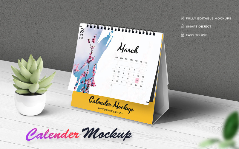 Calendar product mockup Product Mockup