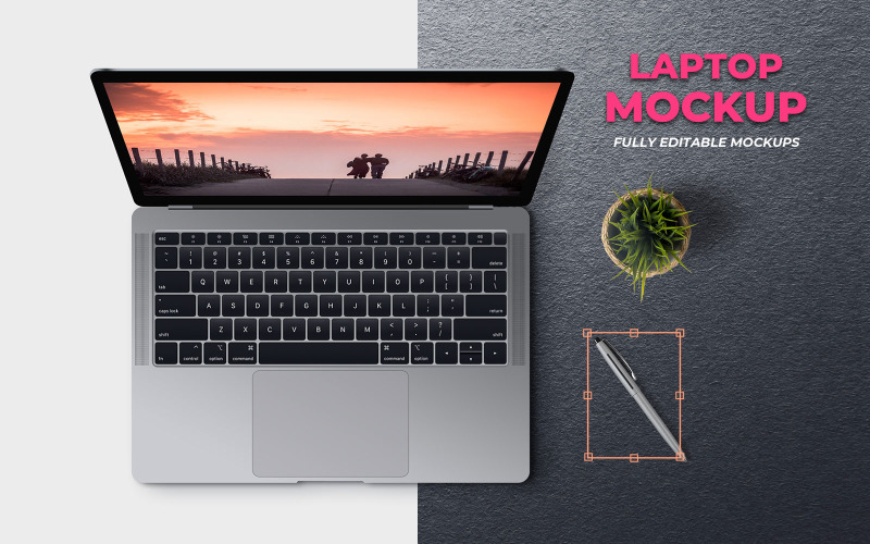 Laptop product mockup Product Mockup
