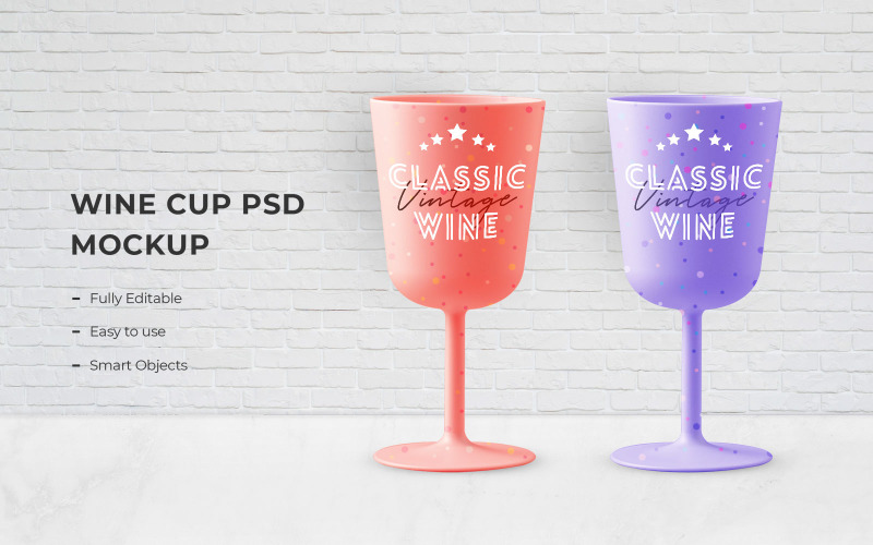 Wine Cup product mockup Product Mockup