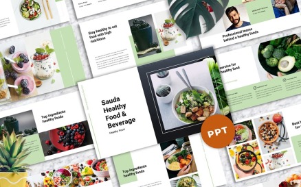Sauda- Food & Beverages PowerPoint Template
